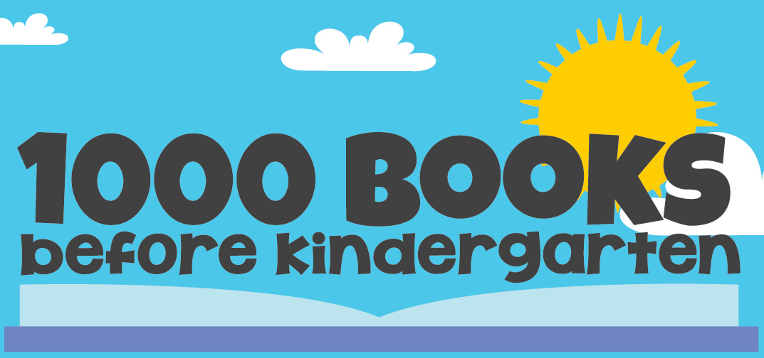 '1000 books before kindergarten' banner picture