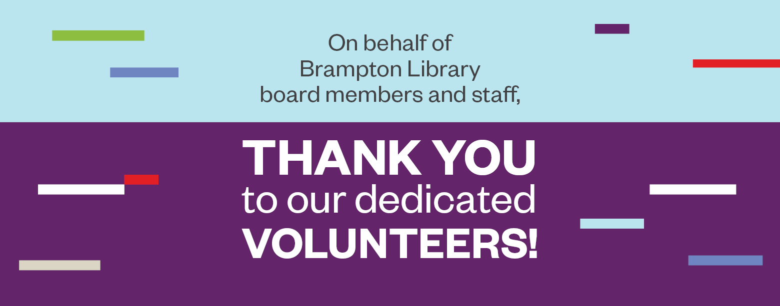 Volunteer week! We thank all of our dedicated volunteers for all they do for the library and its customers.