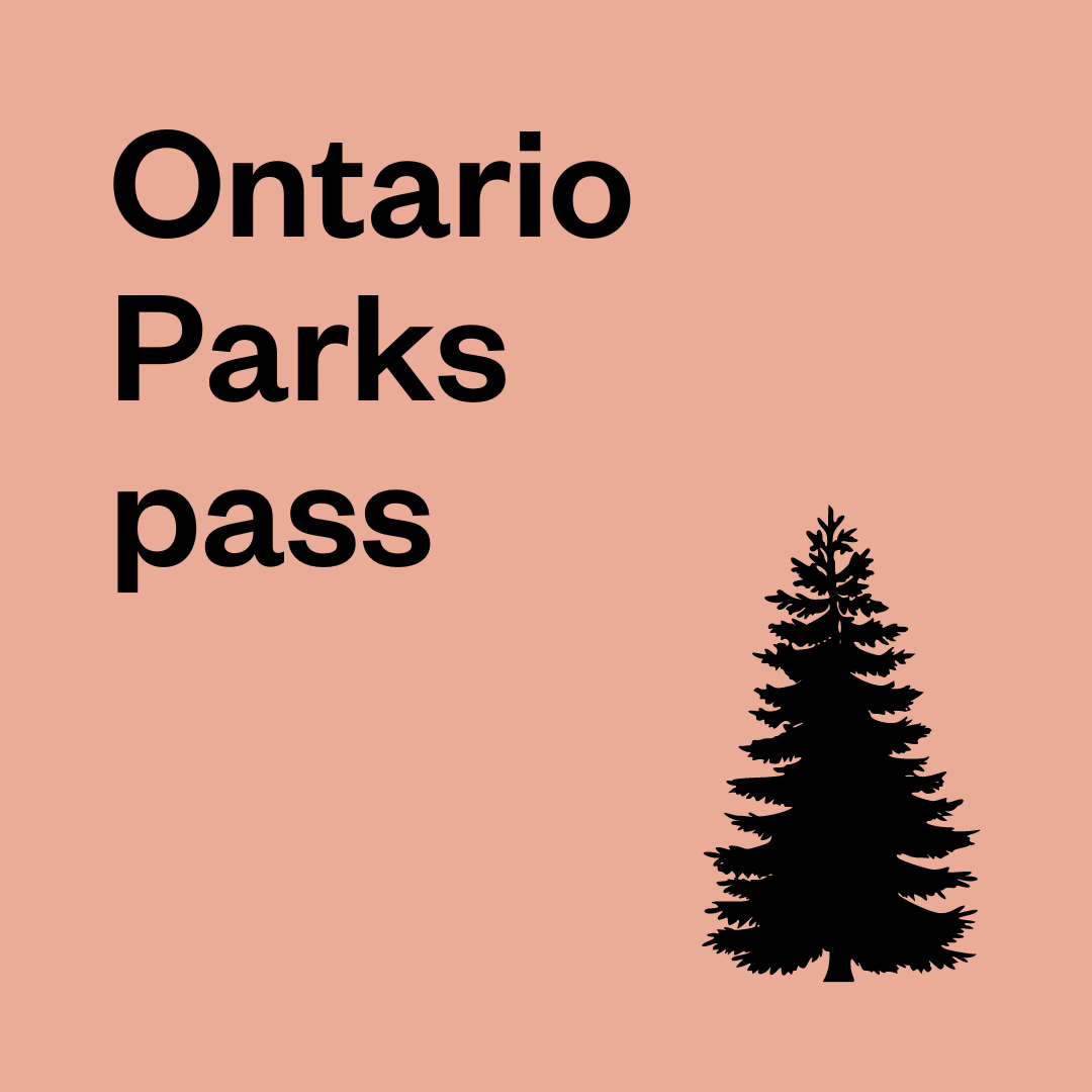 Library of Things Ontario Parks Pass button