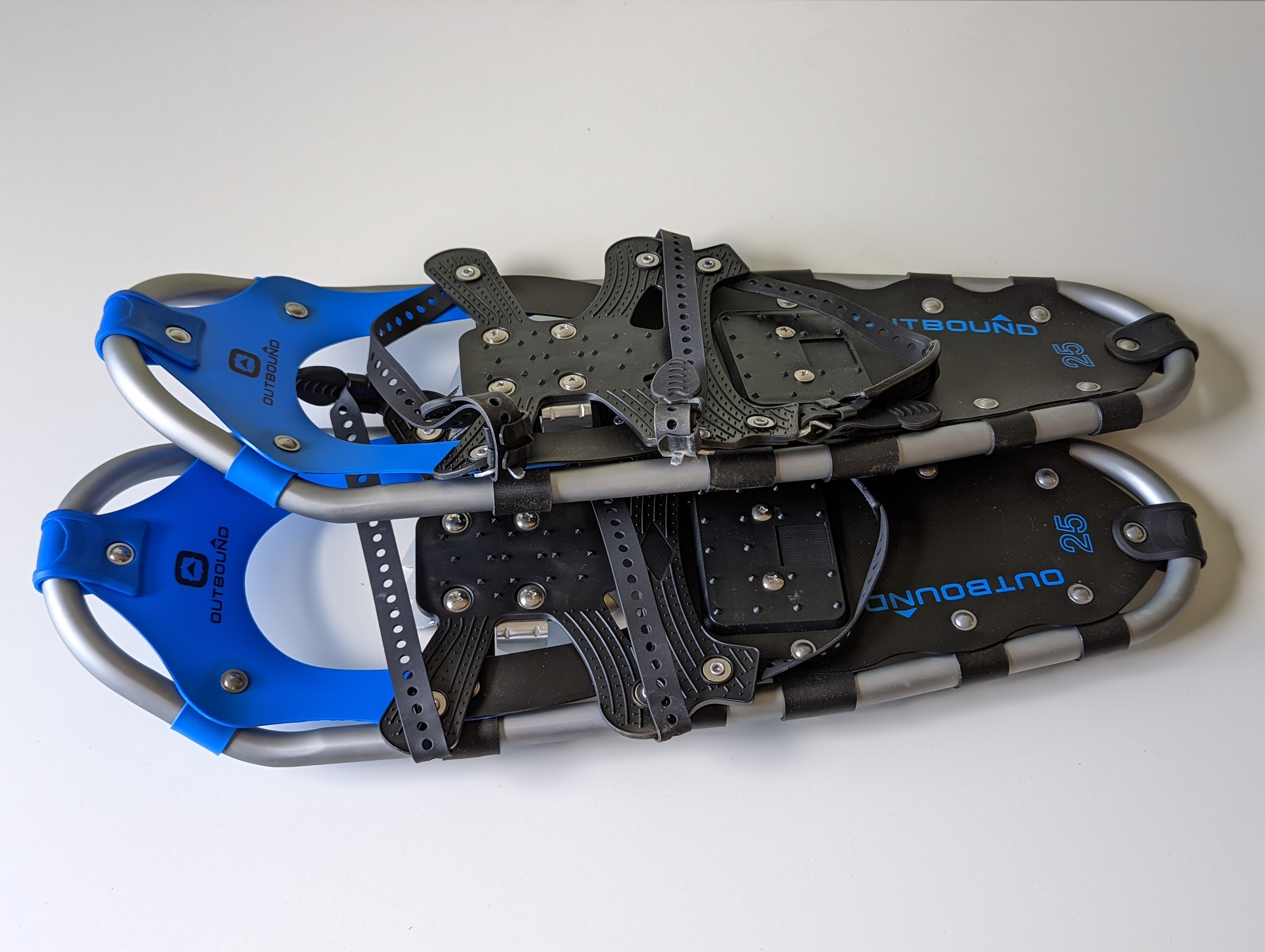A set of adult snowshoes
