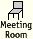 symbol indicating meeting room available for rental